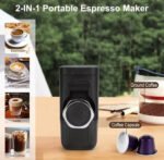 ⁦مكينة قهوة محمولة 2-في-1⁩ - الصورة ⁦2⁩