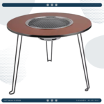 طاولة محمولة للشوي والشاي