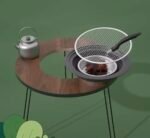 ⁦طاولة محمولة للشوي والشاي⁩ - الصورة ⁦3⁩