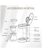 ⁦مكينة القهوة ٣- في -١ قهوة بالتنقيط / V60 / إعداد الشاي يدوياً⁩ - الصورة ⁦9⁩
